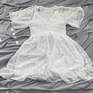 dressbarn White Mini Dress